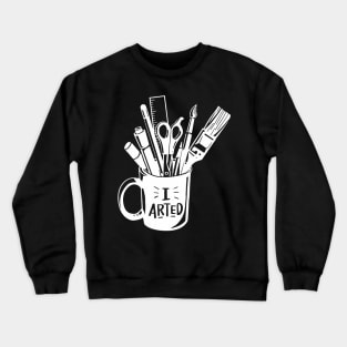 DRAWING TABLE PAINTER PICTURE TSHIRT FOR ARTIST KIDS ADULTS Crewneck Sweatshirt